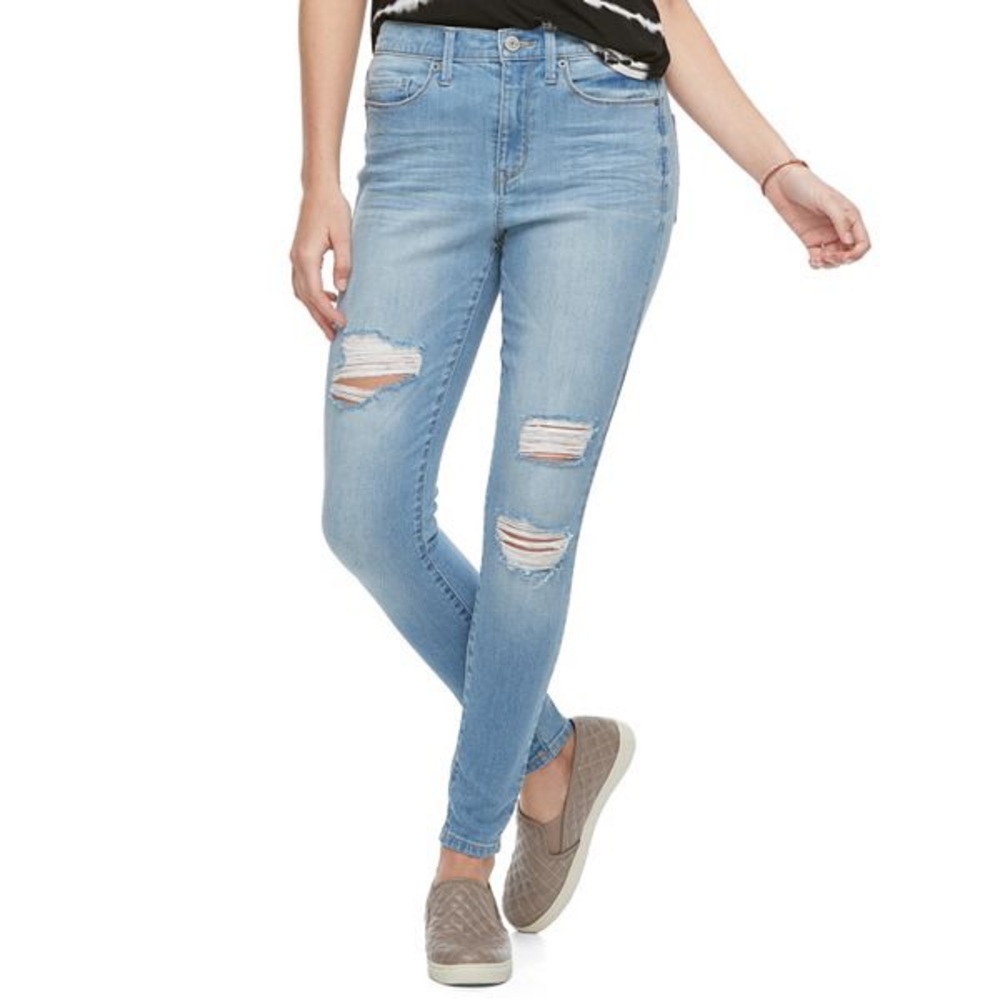 🌺HP🌺 NWOT Juniors' Mudd® Stretch High Rise Jeggings - Picture 1 of 3